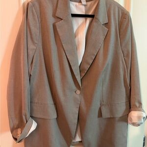 Zara Light Gray Women's Blazer